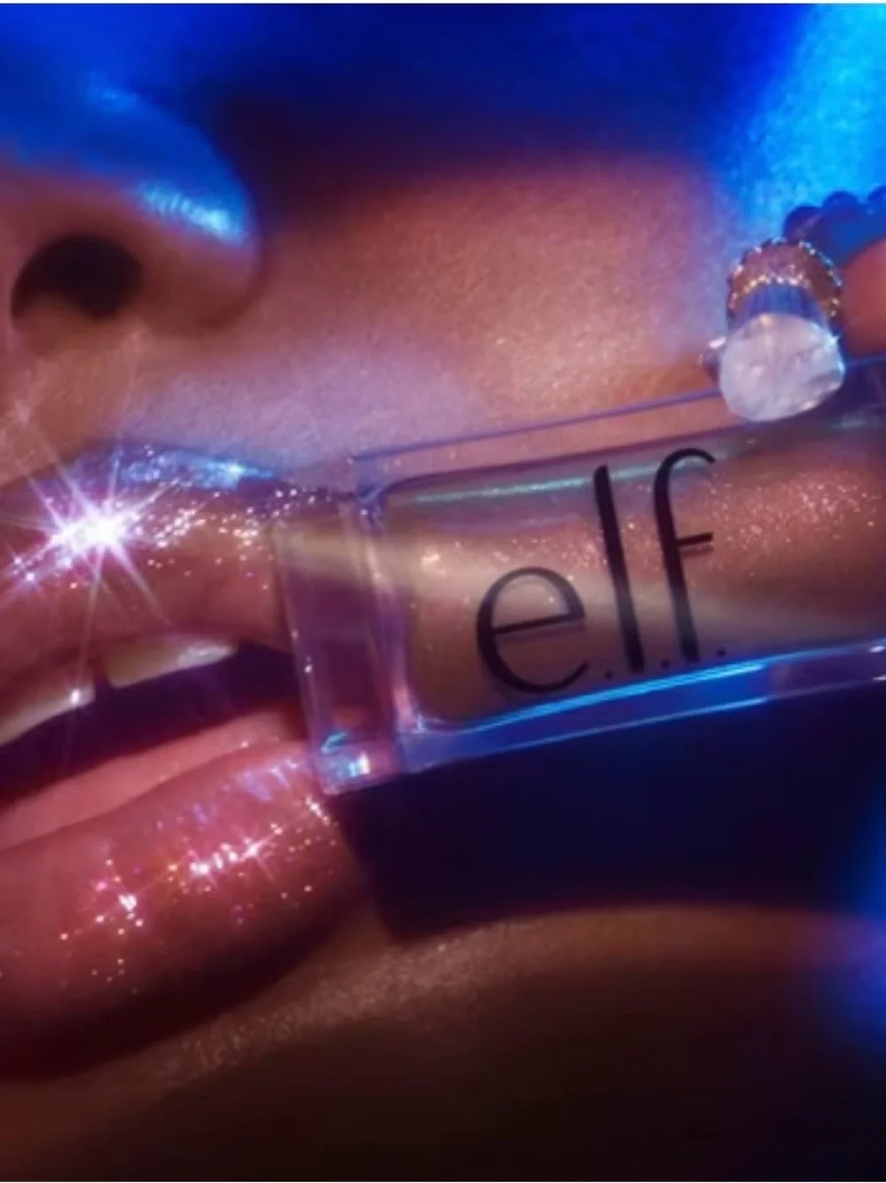 e.l.f. Glow Reviver Lip Oil Glimmer - Chocoluxe - 0.25 fl oz: Moisturizing, Para